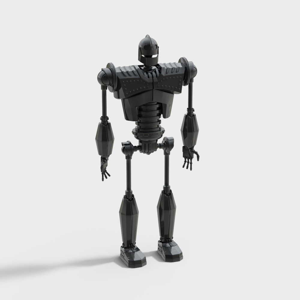 Futuristic Low-Poly Robot 3D model