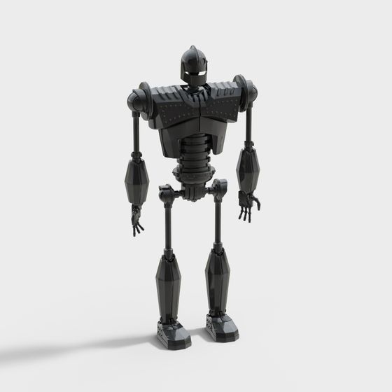 Stylish Low-Poly Robot 3D model for Creative Projects