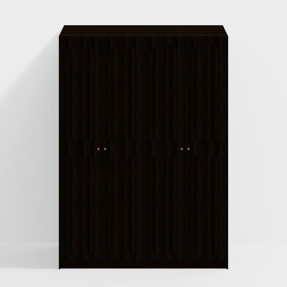 Urban Wooden Wardrobe 3D model