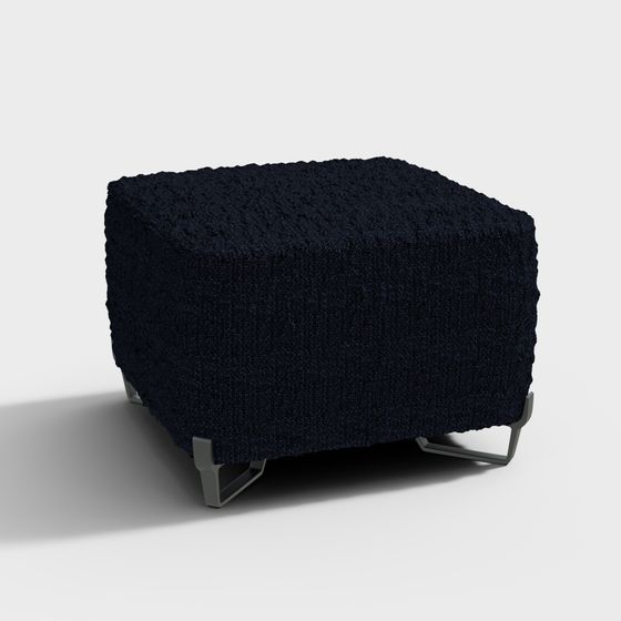 Deep Velvet Ottoman 3D model