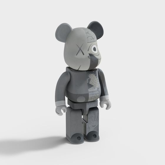 Anatomy Bear 3D model - Unique Low-Poly Design