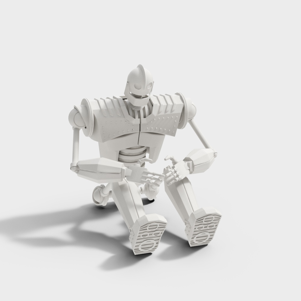 Low Polygon 3D Robot Model for Creative Projects