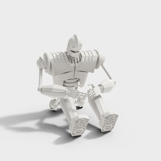 Low Polygon 3D Robot Model for Innovative Designs