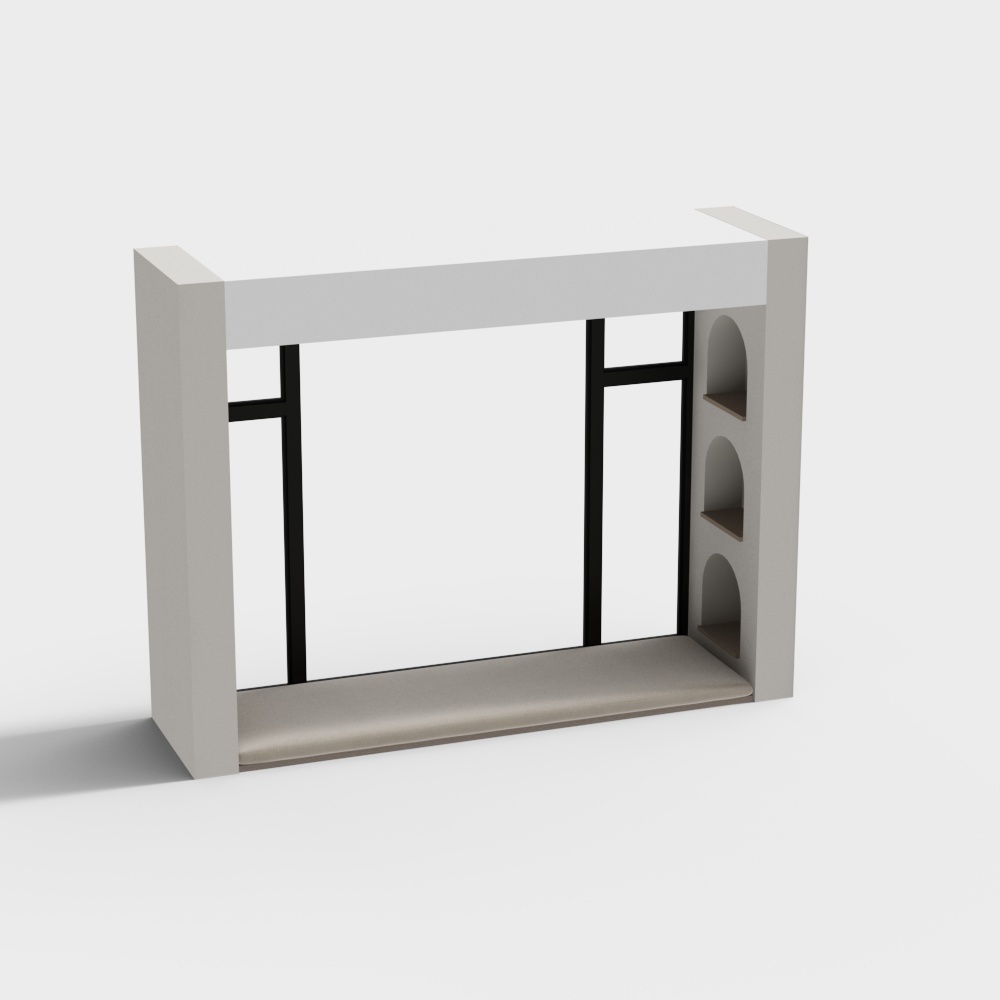 Baie vitrée moderne de chambre