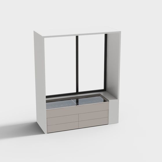 Urban Windowsill 3D model for Creative Projects
