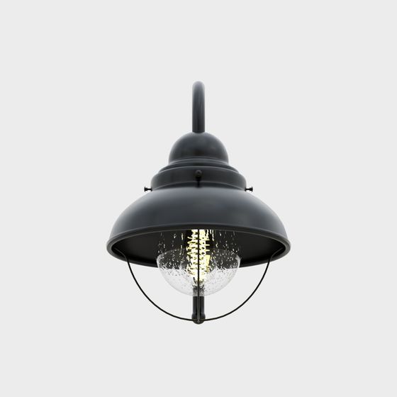 Vintage Industrial Wall Lamp 3D model for Creative Spaces