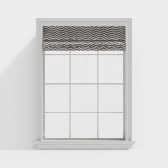 Stylish Low-Poly Window 3D Model for Contemporary Spaces
