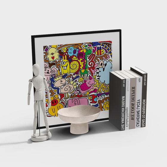 Vibrant Creative Corner 3D model