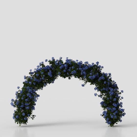 Dreamy Floral Archway 3D model for Creative Projects