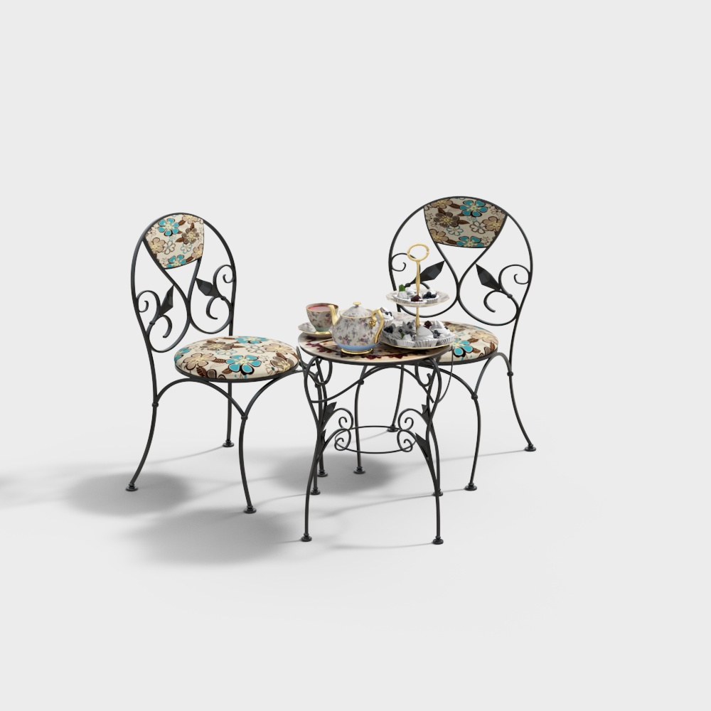 Combinación de mesa y silla de ocio para jardín