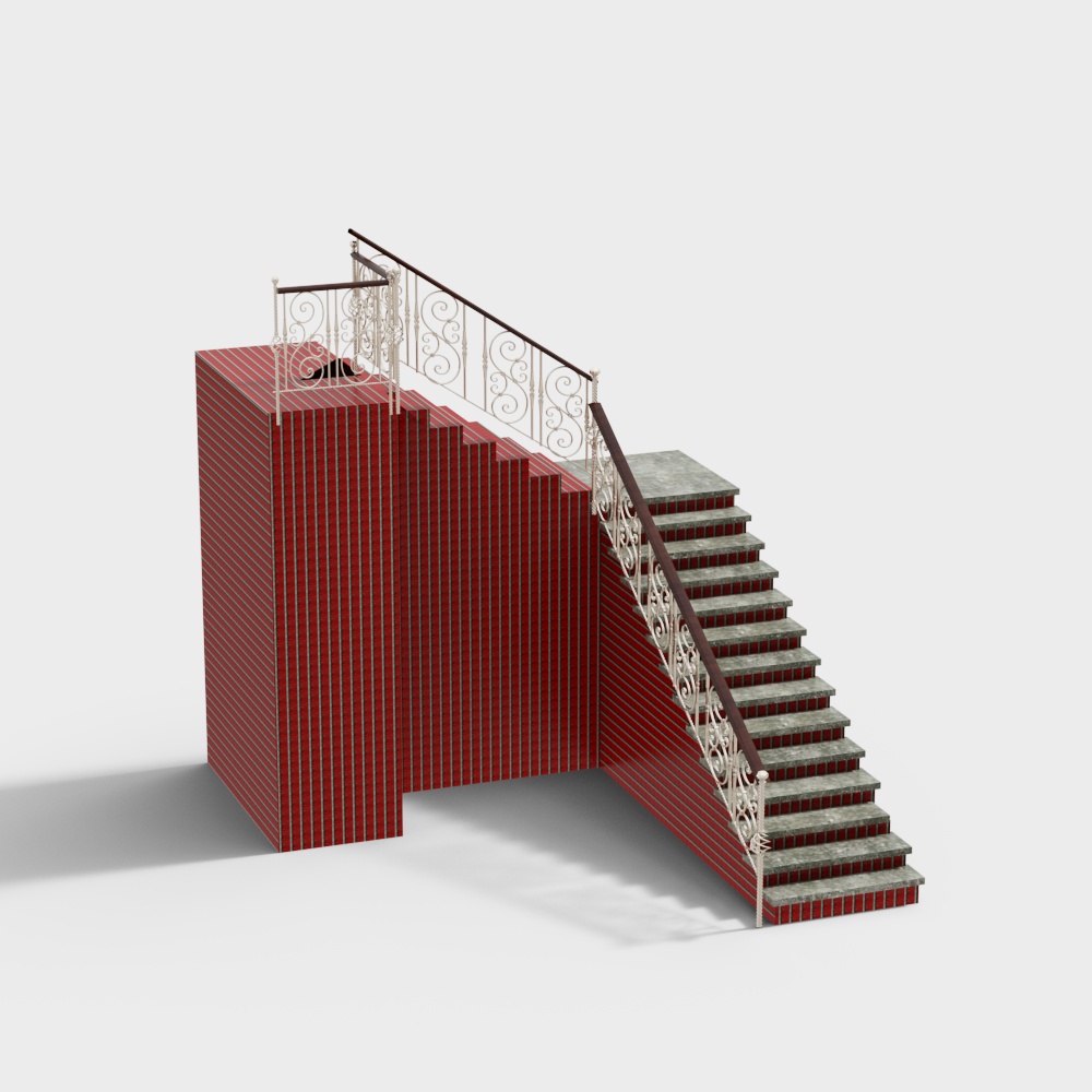 Outdoor garden stairs