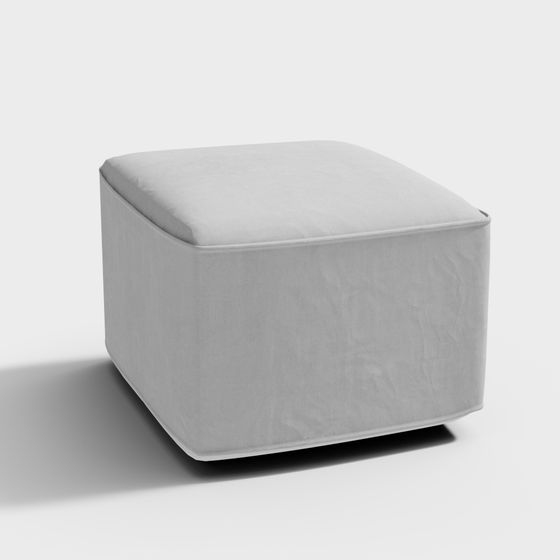 Cube Ottoman 3D model for Elegant Spaces