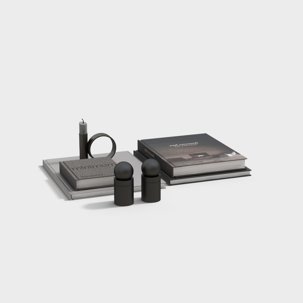 decorative set japan style decor P02 VRAY