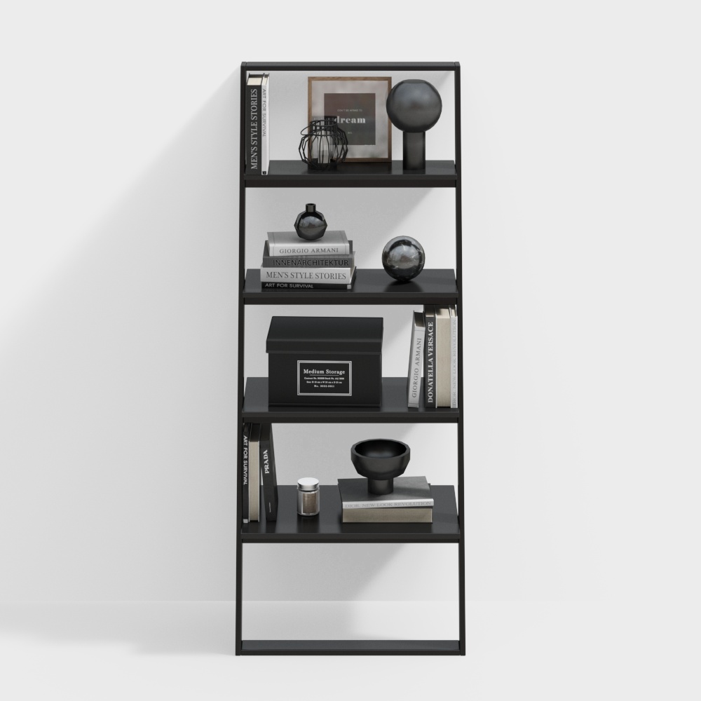 Стеллаж BORDEAUX черного цвета