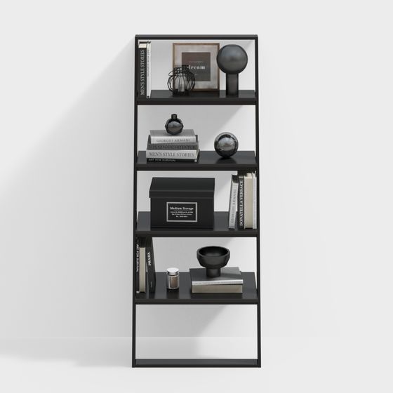 Стеллаж BORDEAUX черного цвета