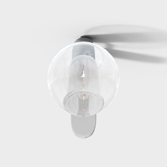 Elegant Low-Poly Pendant Light 3D model