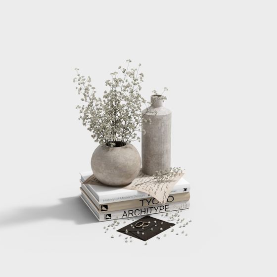 Urban Serenity Vase 3D model for Creative Spaces