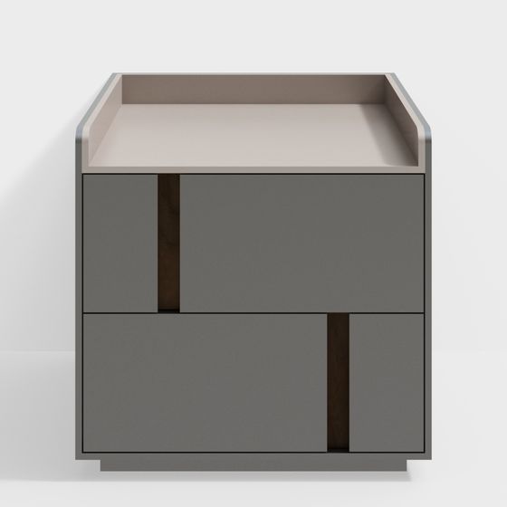 Urban Elegance Bedside Table 3D model