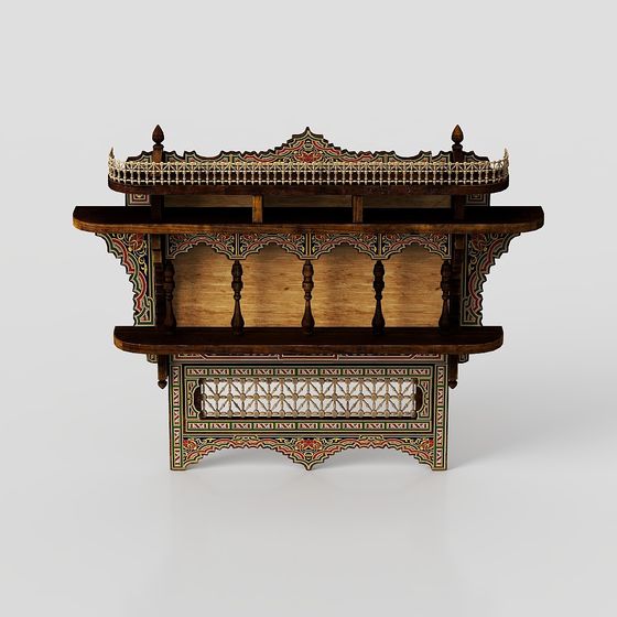 Moroccan Inspired Wall Shelf 3D model