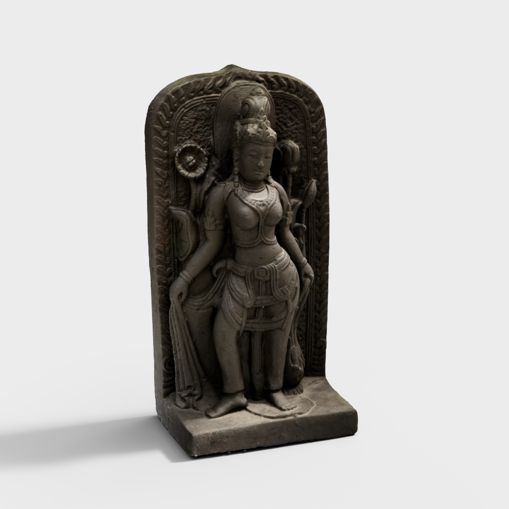 A statue of the Hindu goddess Parva