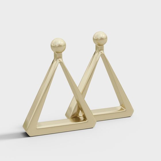 Geometric Golden Frame 3D model
