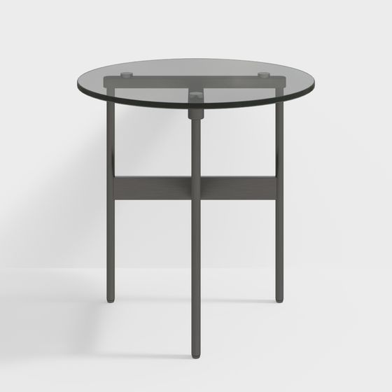 Low Poly Round Table 3D model Design