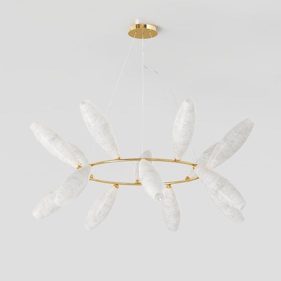 Elegant Modern Chandelier 3D model
