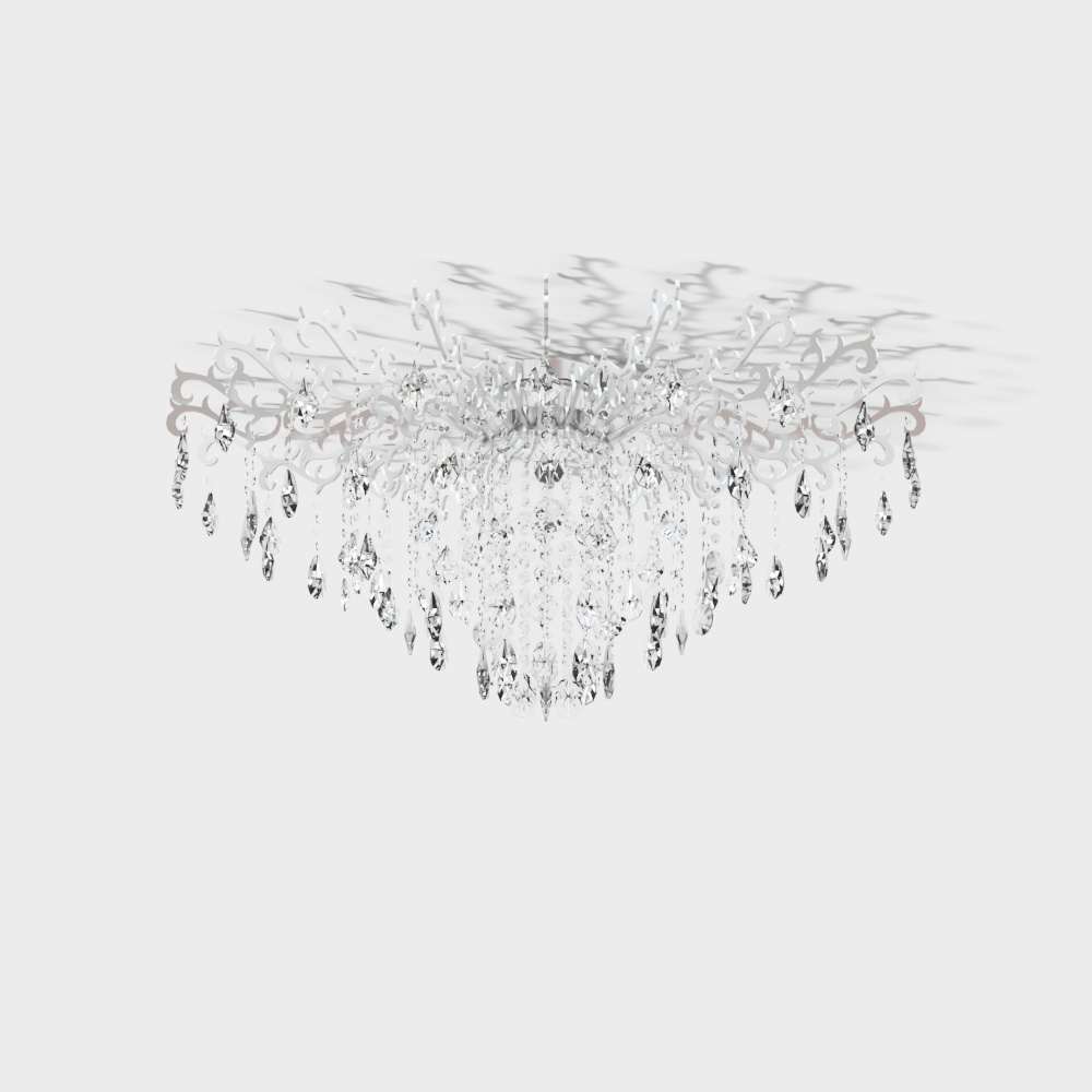 Lumière de plafond en cristal américain