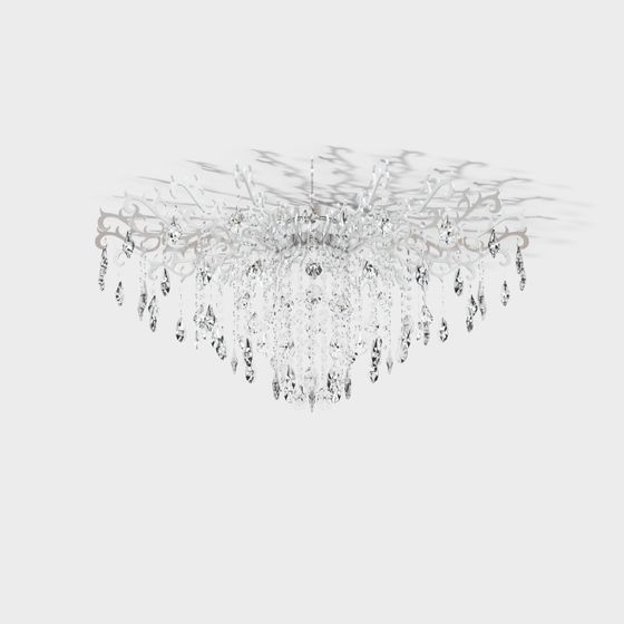 Lumière de plafond en cristal américain