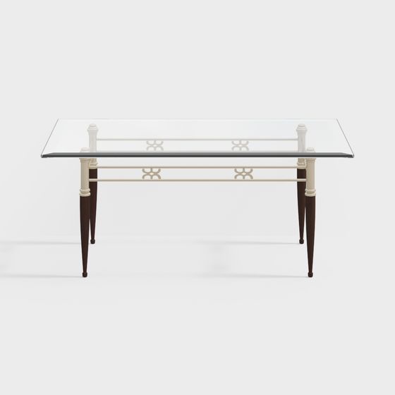 Glamorous Glass Table 3D model