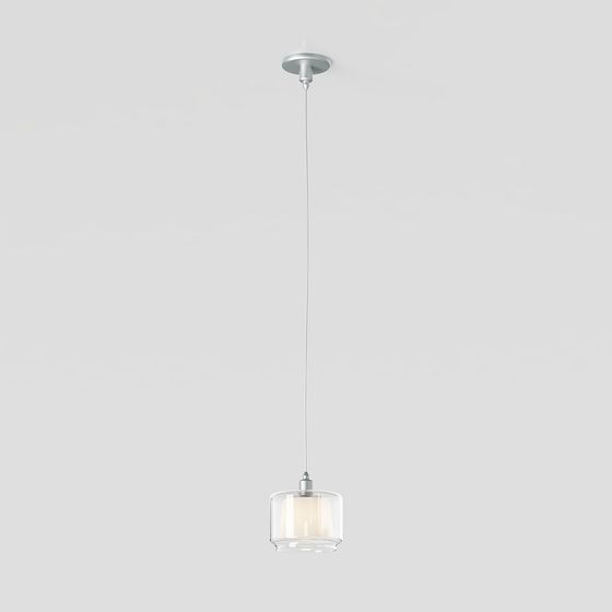 Elegant Glass Pendant Light 3D model