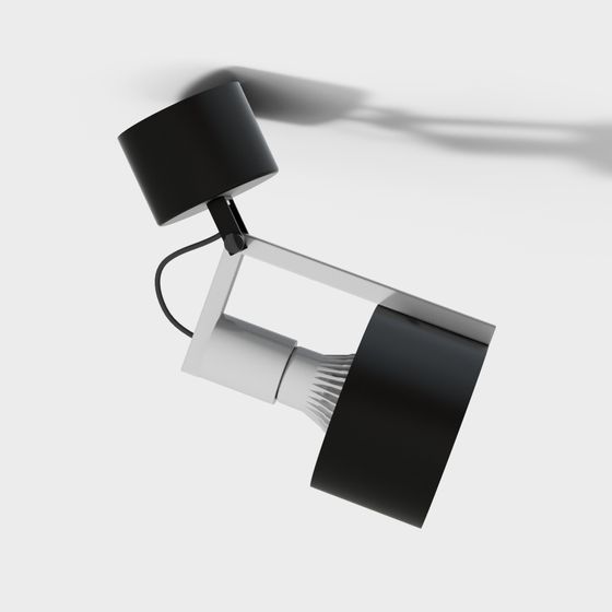 Urban Spotlight Low-Poly 3D model for Modern Spaces