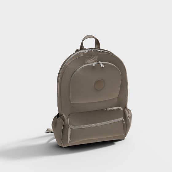 Stylish Low-Poly Backpack 3D model