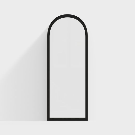 Elegant Arch Mirror 3D model for Modern Design