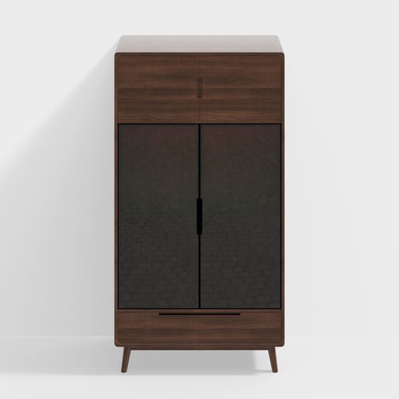 Mid-Century Wardrobe 3D model