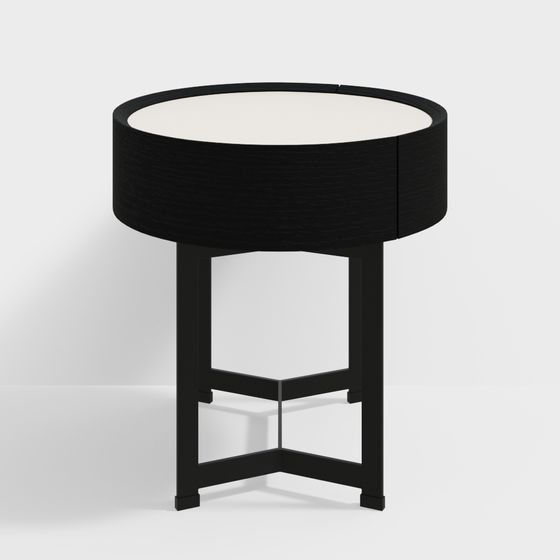 Elegant Low-Polygon Round Table 3D model for Creative Projects