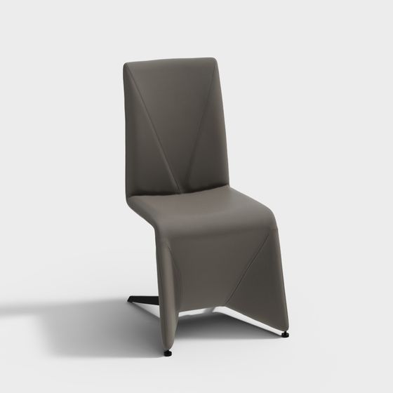 Stylish Low-Polygon Geometric Chair 3D model