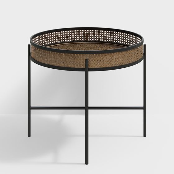 Mid-Century Modern Round Table 3D model