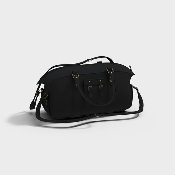 Stylish Low-Poly Luggage Bag 3D model for Creative Projects