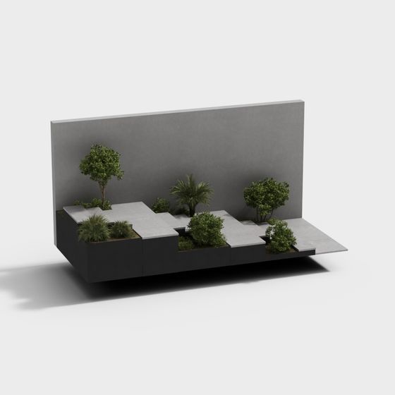 Landscape Less Detailed Low Polygon High Detail Landscape 3D Model