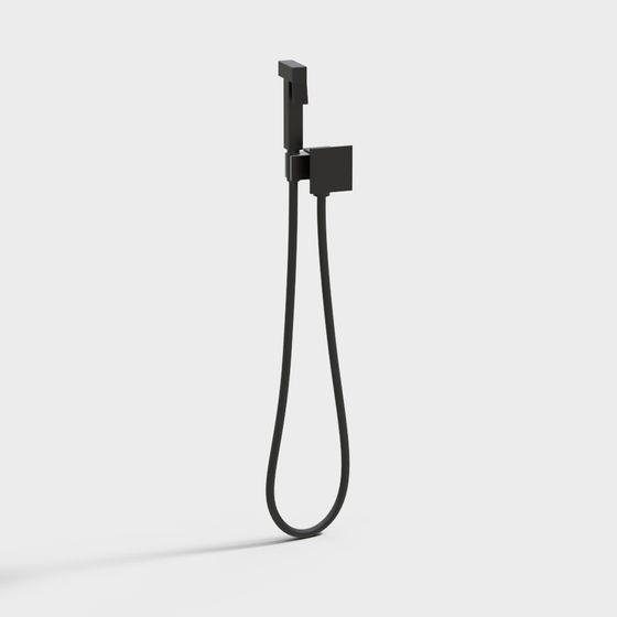 Stylish Low-Poly Shower Head 3D model