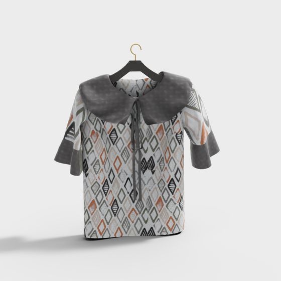 Stylish Low-Poly Shirt 3D model for Urban Aesthetics