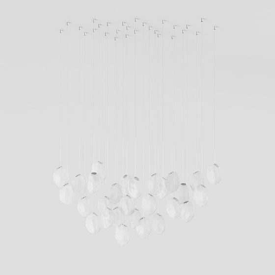 Crystal Rain 3D model Chandelier