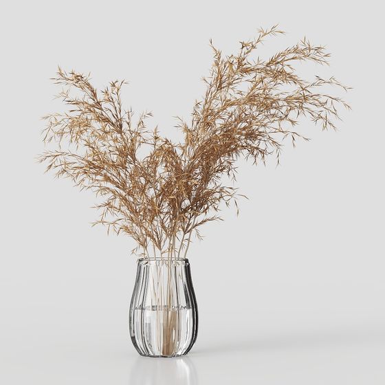 Hay Vase 3D model for Natural Aesthetic