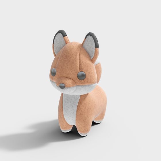 Whimsical Forest Fox 3D model