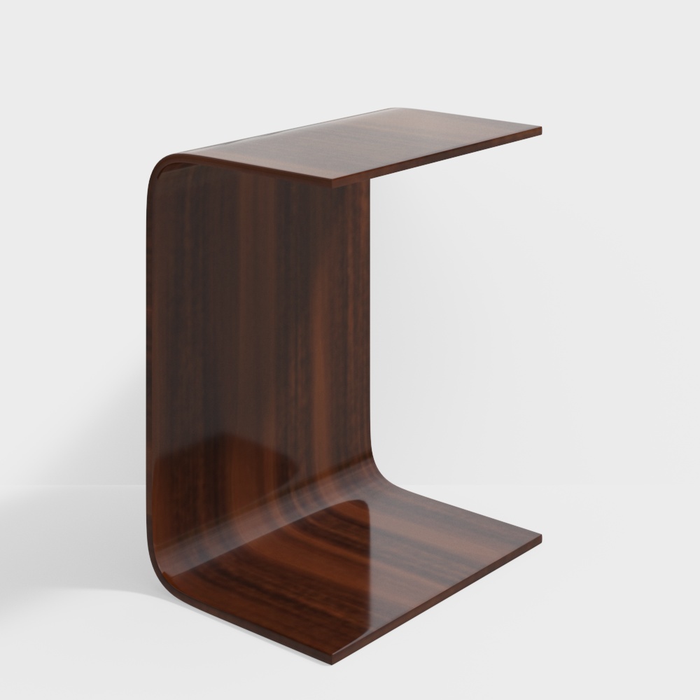 Minimalist Low-Poly Side Table 3D model