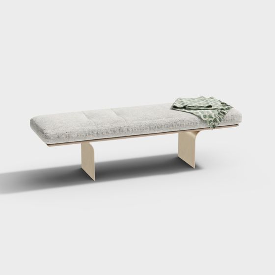 Urban Leisure Bench 3D model