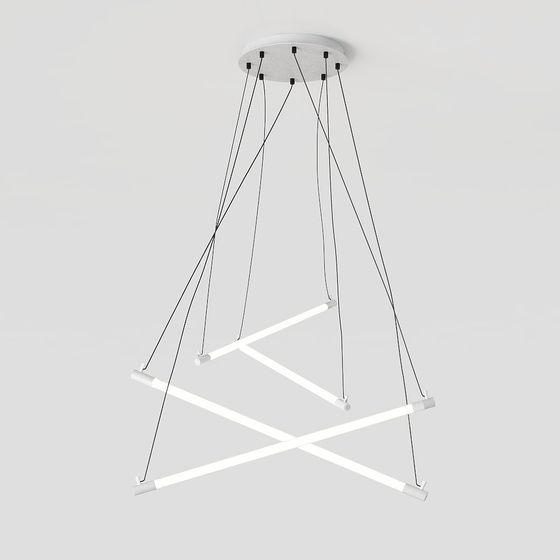 Stylish Hanging Light 3D model for Modern Interiors