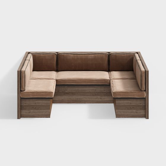 Modern Low-Polygon Sofa 3D model
