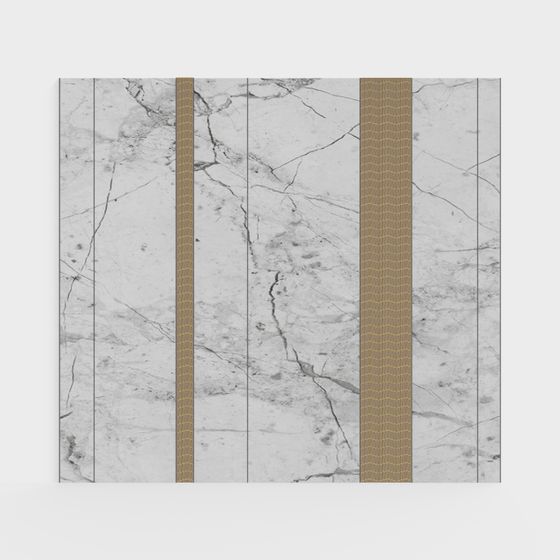Stylish Marble Stripes 3D model for Creative Projects